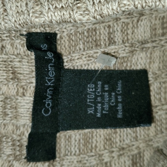 Calvin Klein Jeans mens sweater tan size xl - Picture 13 of 13